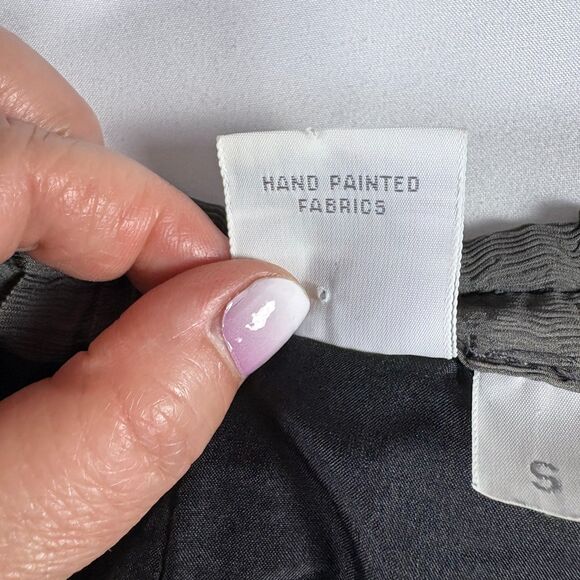 Kiss Of The Wolf Silk Maxi Skirt S Boho Lagenlook Artsy Minimalist Old Money - Picture 4 of 8